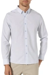 7 Diamonds Camilo Geometric Print Performance Button-up Shirt In White