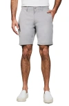 7 Diamonds Catalina 8-inch Flat Front Stretch Shorts In Gray
