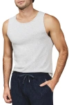 7 Diamonds Cotton & Modal Ribbed Tank In Gray