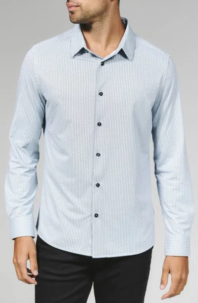 7 Diamonds Dante Button-up Shirt In Blue