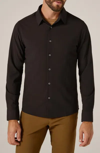 7 Diamonds Drayton Long Sleeve Shirt In Black