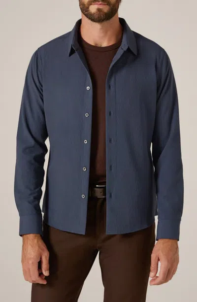 7 Diamonds Drayton Long Sleeve Shirt In Navy
