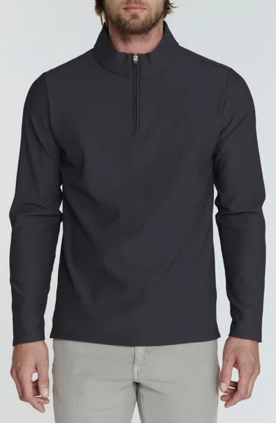 7 Diamonds Drift Quarter Zip Pullover In Anthracite