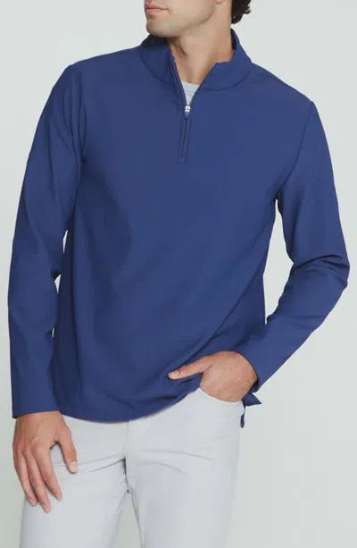 7 Diamonds Drift Quarter Zip Pullover In Island Blue