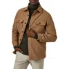 7 Diamonds Generation Brushed Flannel Button-up Shirt Jacket In Brown