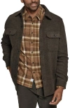 7 Diamonds Generation Brushed Flannel Button-up Shirt Jacket In Moss