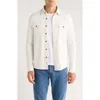 7 Diamonds Generation Herringbone Stretch Button-up Shirt In White