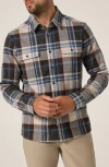 7 Diamonds Generation Plaid Double Knit Button-up Shirt In Multi