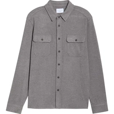 7 Diamonds Generation Stretch Flannel Button-up Shirt In Gray