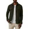 7 Diamonds Generations Stretch Twill Button-up Shirt In Dark Khaki