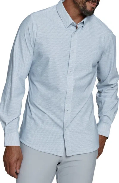 7 Diamonds Layth Performance Button-up Shirt In Light Grey