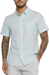 7 Diamonds Leven Short Sleeve Button-up Shirt In Mint