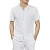 7 Diamonds American Me Slim Fit Short Sleeve Button-up Performance Shirt In White