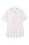 7 Diamonds Pryce Short Sleeve Stretch Button-up Shirt In White