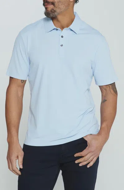 7 Diamonds Reeve Performance Polo In Ice Blue
