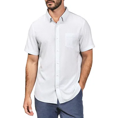 7 Diamonds Ryker Short Sleeve Button-up Shirt In Natural