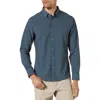 7 Diamonds Shane Dot Print Performance Button-up Shirt In Navy