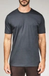 7 Diamonds Stretch Cotton & Modal Performance Crewneck T-shirt In Black