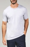 7 Diamonds Stretch Cotton & Modal Performance Crewneck T-shirt In Gray