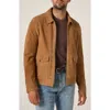 7 Diamonds Suede Flight Jacket In Brown
