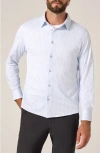 7 Diamonds Upton Wrinkle Resistant Performance Button-up Shirt In Blue