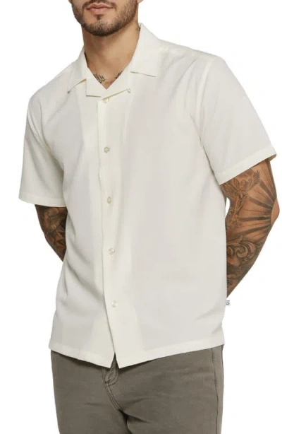 7 Diamonds Vance Textured Stretch Camp Shirt In Natural