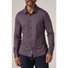 7 Diamonds Warren Wrinkle Resistant Performance Button-up Shirt In Purple