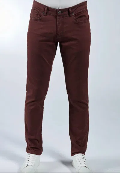 7 Downie St. Zetterburg Pant In Burgundy In Bordeaux In Red