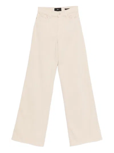 7 For All Man Kind Five Pocket Denim In Multi