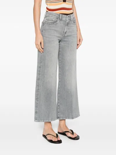7 For All Man Kind Gray Five-pocket Denim