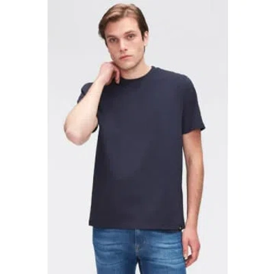 7 For All Mankind - Navy Blue Luxe Performance T-shirt Jsim2370na