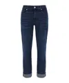 7 For All Mankind Rolled Cuffs Slim Fit Denim