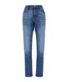 7 For All Mankind Luxe Performance Slimmy Light-wash Jeans In Blue