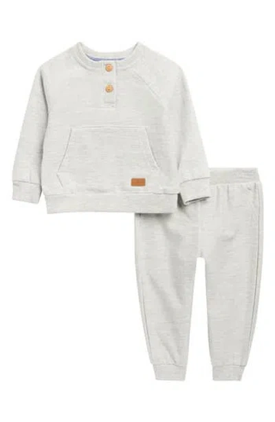7 For All Mankind Babies'  2-piece Sweatshirt & Joggers Set In Gray