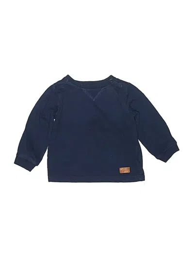 Pre-owned 7 For All Mankind Babies' 3/4 Sleeve T-shirt In Blue