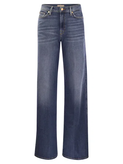 7 For All Mankind Lotta Luxe Vintage - High Waisted Jeans In Blue