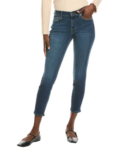 7 For All Mankind Blair High Waist Super Skinny Jeans In Dark Wash Denim In Multi