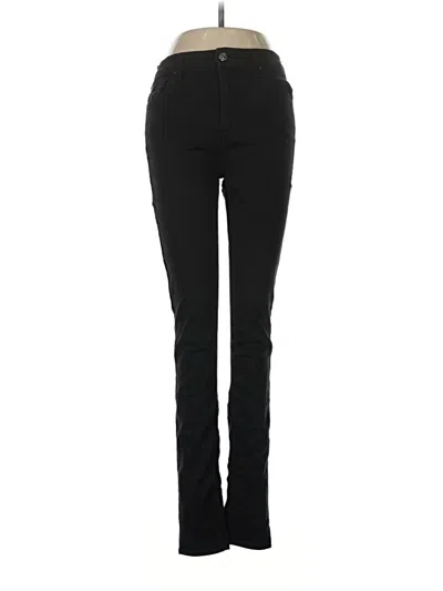 Pre-owned 7 For All Mankind Active Pants In Black