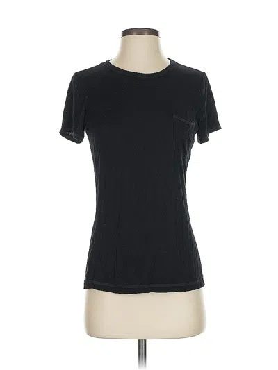 Pre-owned 7 For All Mankind Active T-shirt In Black
