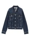 7 For All Mankind Adi Denim Trucker Jacket In Multi