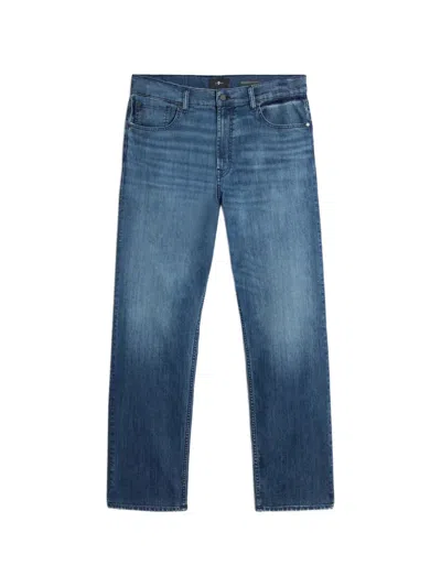 7 For All Mankind Airweft Modern Straight-leg Jeans In Blue
