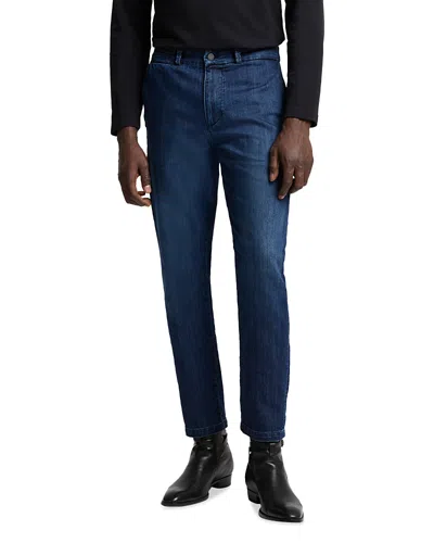 7 FOR ALL MANKIND AIRWEFT SLIM STRAIGHT FIT DENIM CHINOS IN RIALTO BLUE