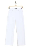 7 For All Mankind Alex Crop Straight Leg Jeans In White