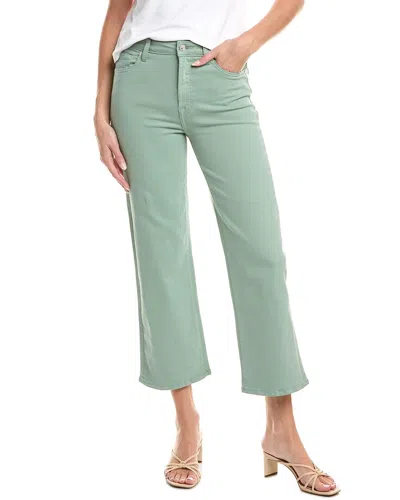 7 For All Mankind Alexa Army Cropped Jean In Green