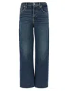7 For All Mankind Faded Effect Cropped Jeans In Blue