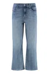 7 For All Mankind Alexa Cropped Jeans In Blue