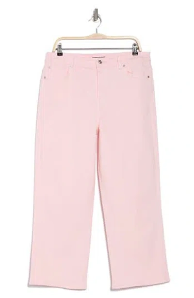 7 For All Mankind Alexa Cropped Wide Leg Jeans In Pink