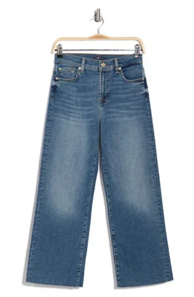 7 For All Mankind Alexa Cut Hem Cropped Jeans In Felicity