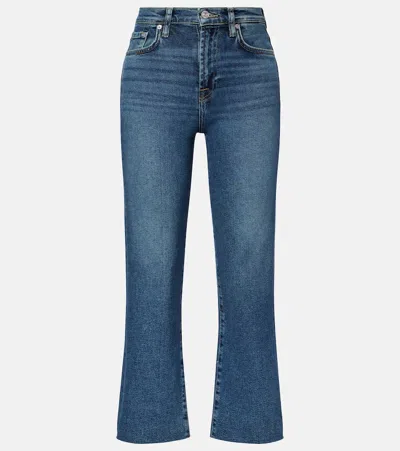 7 For All Mankind Alexa High-rise Cropped Straight Jeans