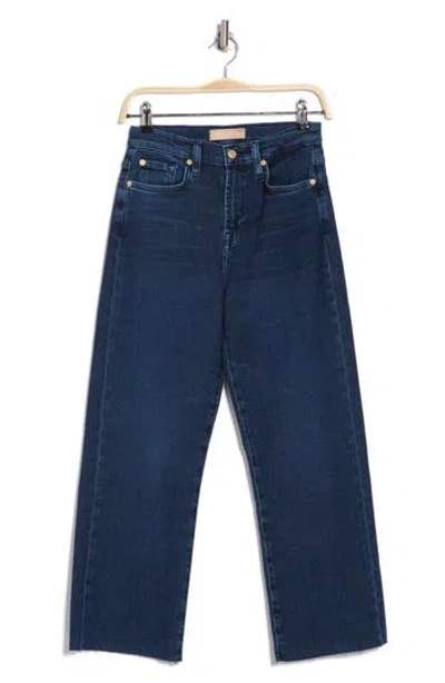 7 For All Mankind Alexa High Waist Crop Straight Leg Jeans In Paradise Cove